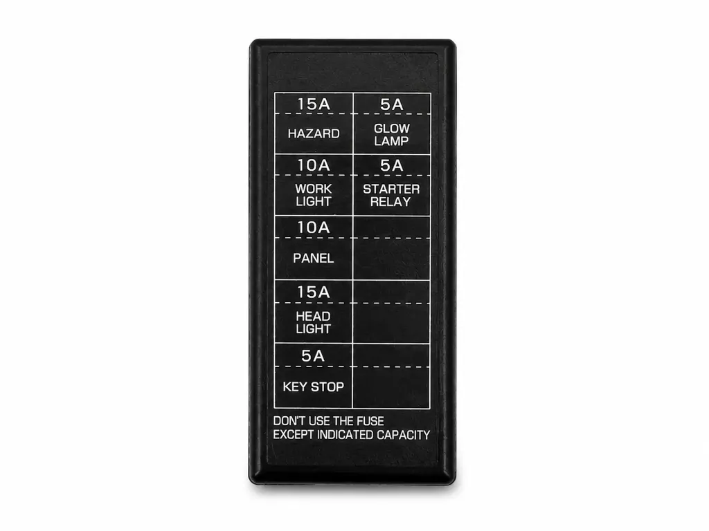 غطاء فيوز Kubota Fuse Box Cover TC326-30412 (TC326-30410)