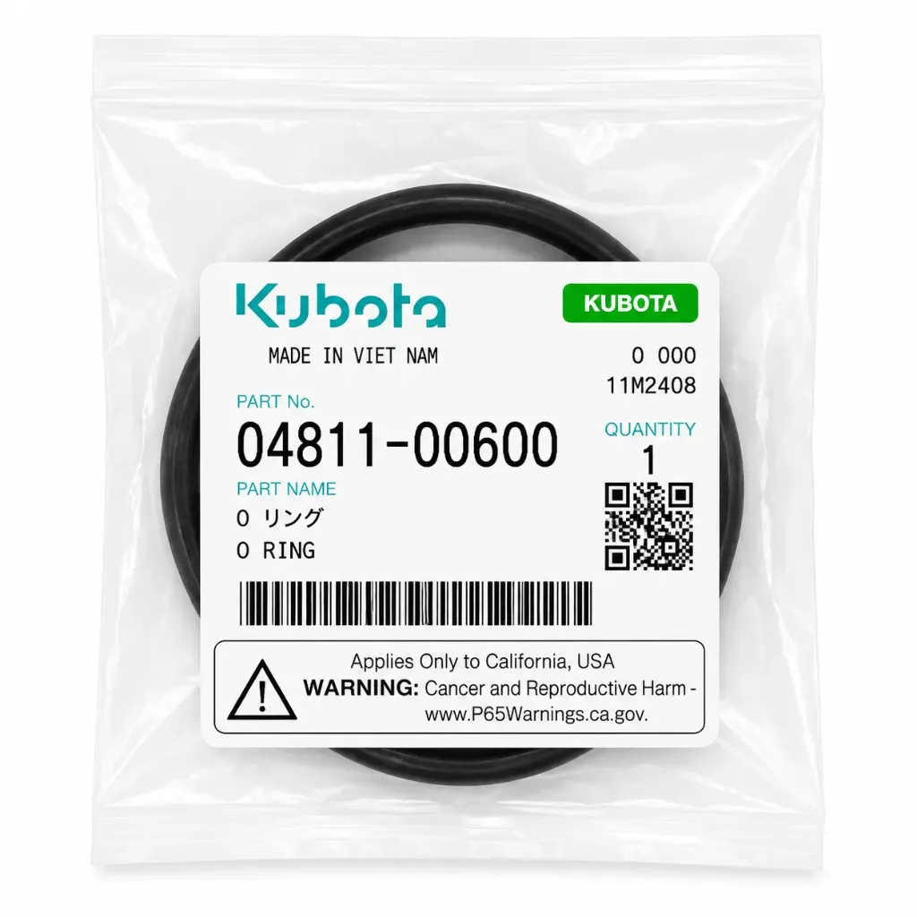 حلقة Kubota O-Ring 04811-00600