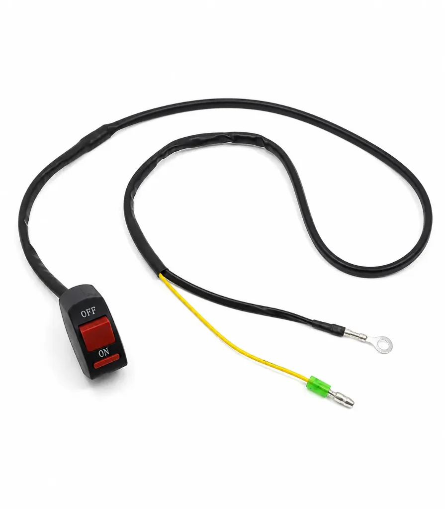 مفتاح تشغيل و ايقاف Engine ON/OFF Switch Long Wiring Harness flameout switch(1.1m)