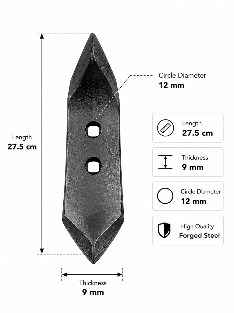رأس حفار زراعي 2 HOLES