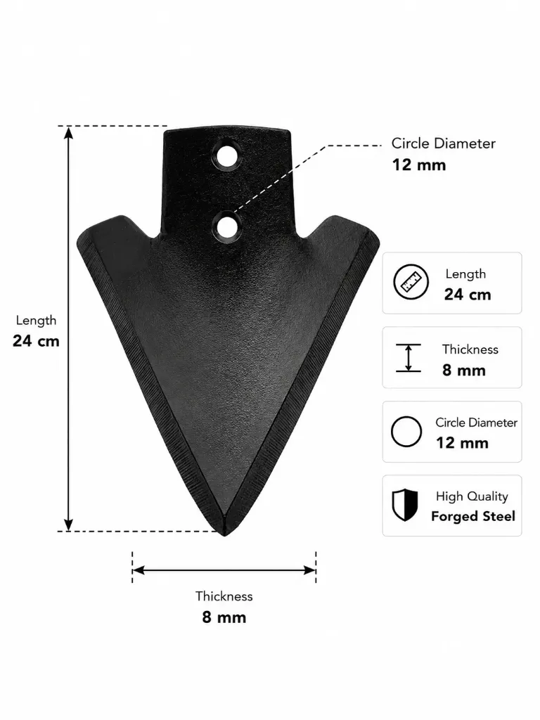 سن محراث 2 HOLES