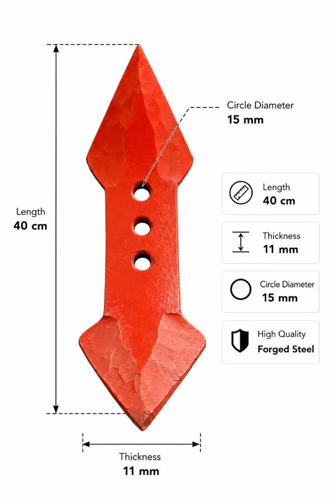 سن محراث 3HOLES-L40
