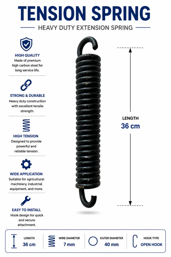 زنبرك شد مقاس L35.5cm