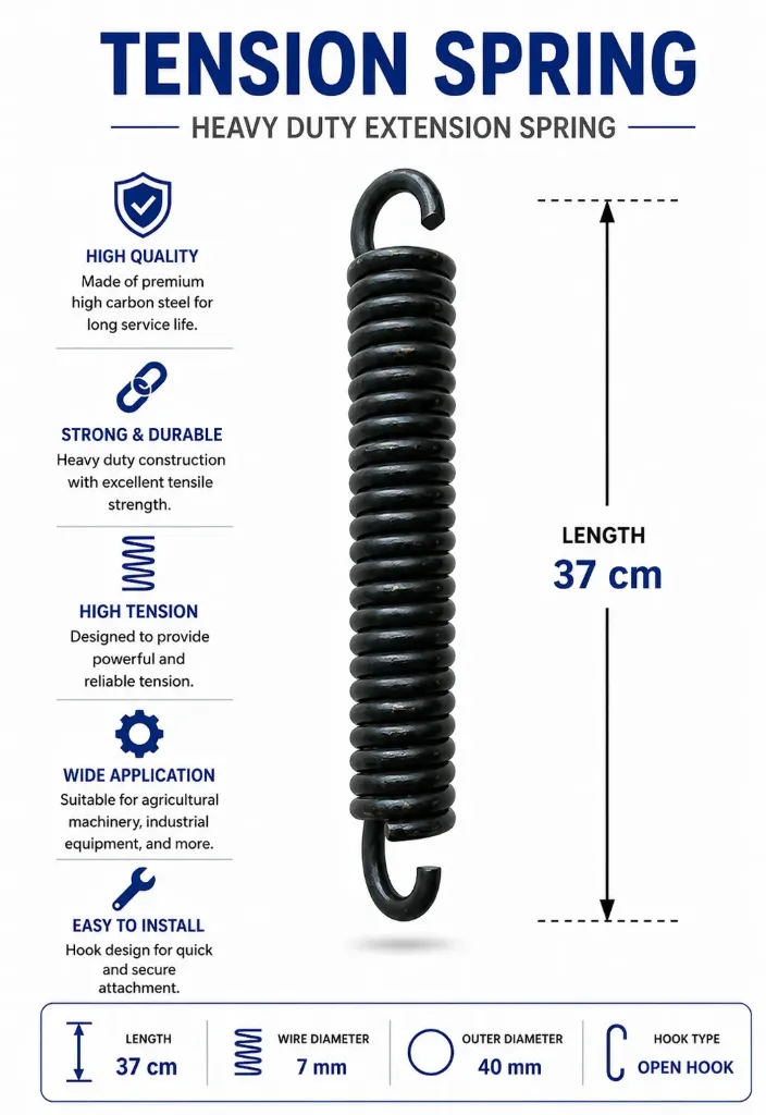 زنبرك شد مقاس لفة L37cm 28