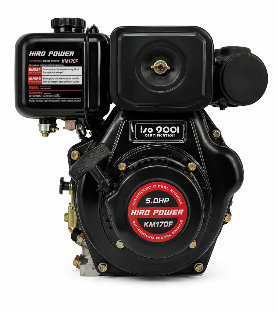 [HIR-KM170F-5HP-RS] ماطور Hiro Power KM170F Air-Cooled Diesel Engine – Recoil Start