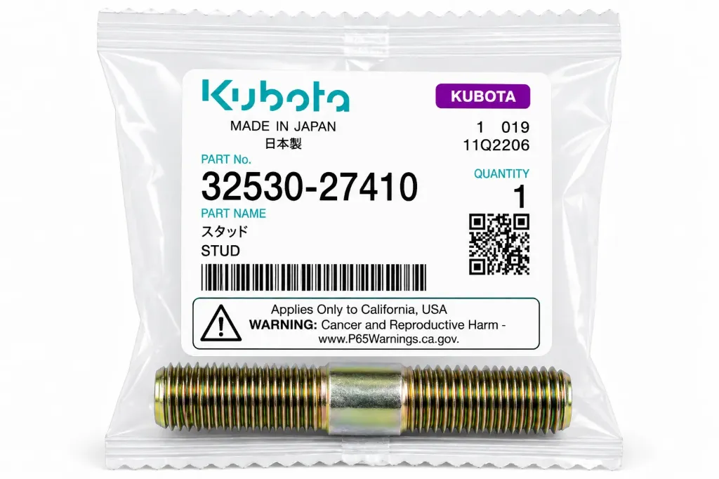 [KUBOTA-STUD-32530-27410] مسمار تثبيت Kubota Stud 32530-27410