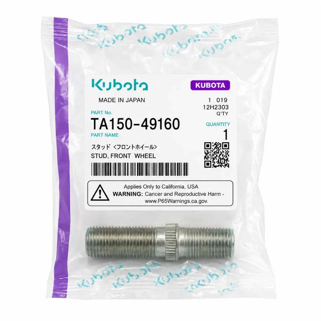 مسمار تاير  Kubota Front Wheel Stud TA150-49160